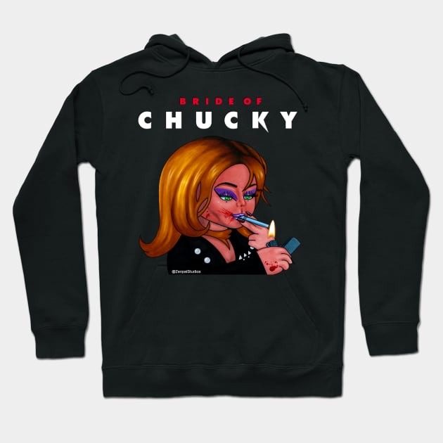 Bride of Chucky Hoodie by Zenpaistudios